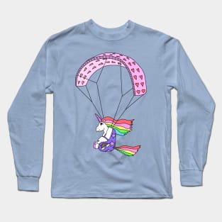 Paracorn, the Paragliding Unicorn Long Sleeve T-Shirt